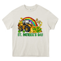 Cream i dig st patrick s day bulldozer Heavy Core Tee - JahusDesignShop