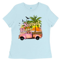 Baby Blue sunset chaser Ladies Tee - JahusDesignShop