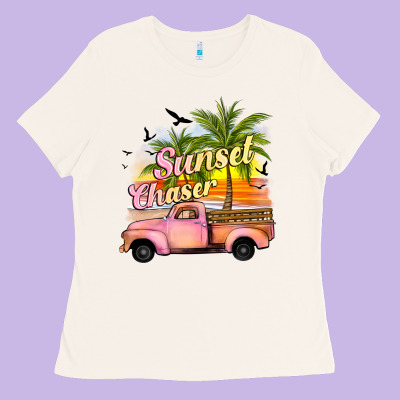 Sunset Chaser Ladies Tee Designed By Jahusdesignshop