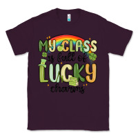 Plum my class is full of lucky charms Classic Tee - MaliasSmallBusiness