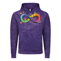 Cloud Purple infinity symbol autism Vintage Hoodie - MaliasSmallBusiness
