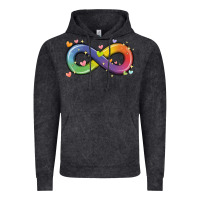 Vintage Black infinity symbol autism Vintage Hoodie - MaliasSmallBusiness