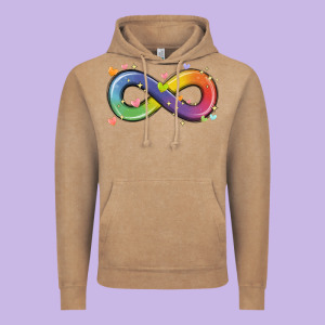 Infinity Symbol Autism Vintage Hoodie Designed By Maliassmallbusiness