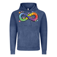 Vintage Denim infinity symbol autism Vintage Hoodie - MaliasSmallBusiness