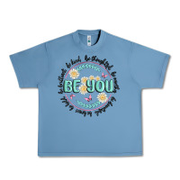 Pebble Blue be you inspiration Urban Heavy Tee - MaliasSmallBusiness