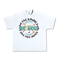 White be you inspiration Urban Heavy Tee - MaliasSmallBusiness