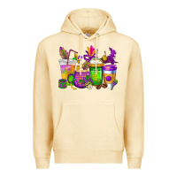 Pina Colada mardi gras coffee cups cowgirl Premium Hoodie - CowGirlArtShop