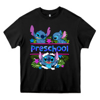 Black preview flower stitch blue preschool Heavy Core Tee - AdoDesignShop