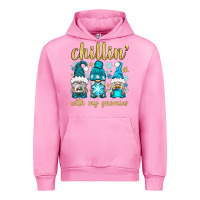 Fuchsia Pink chillin' with my gnomies Urban Hoodie - BundleAndBundleShop