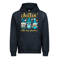 Navy chillin' with my gnomies Urban Hoodie - BundleAndBundleShop