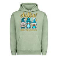 Pigment Oil Green chillin' with my gnomies Urban Hoodie - BundleAndBundleShop