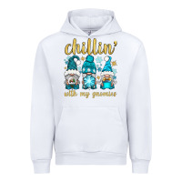 White chillin' with my gnomies Urban Hoodie - BundleAndBundleShop