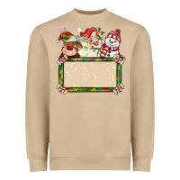 Mushroom santa reindeer snowman preview and costom name Heavyweight Sweatshirt - MaliasSmallBusiness