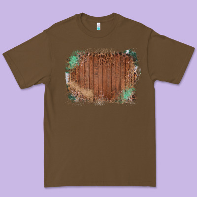 Wood Glitter Leopard Pattern Frame Premium Tee Designed By Bettercallsaul