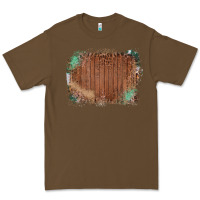 Cacao Wood Glitter Leopard Pattern Frame Premium Tee - Bettercallsaul