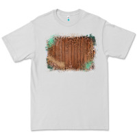 Dove Grey Wood Glitter Leopard Pattern Frame Premium Tee - Bettercallsaul