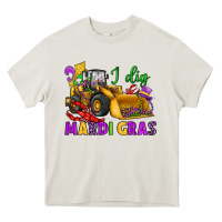 Cream i dig mardi gras bulldozer Heavy Core Tee - JahusDesignShop