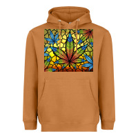 Meerkat stained glass weed Heavyweight Hoodie - TumblerDesignByShophia