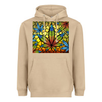 Mushroom stained glass weed Heavyweight Hoodie - TumblerDesignByShophia
