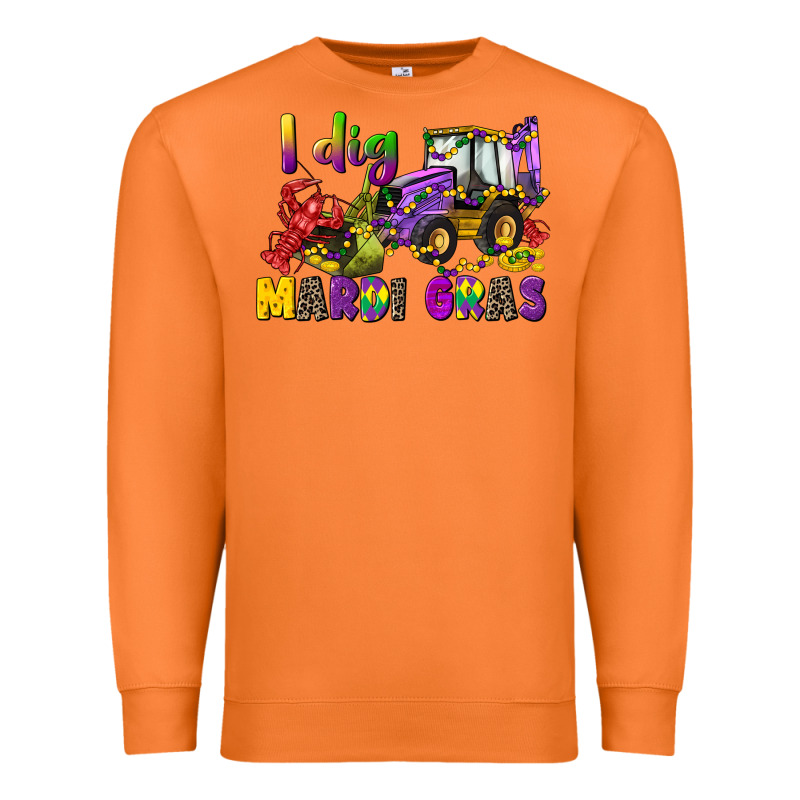 I Dig Mardi Gras Premium Sweatshirt by CowGirlArtShop | Teevron