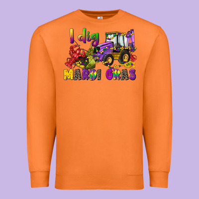 I Dig Mardi Gras Premium Sweatshirt Designed By Cowgirlartshop