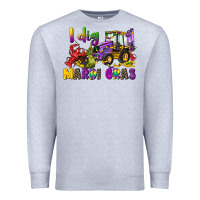 Heather Grey i dig mardi gras Premium Sweatshirt - CowGirlArtShop