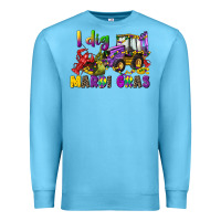Ocean Blue i dig mardi gras Premium Sweatshirt - CowGirlArtShop