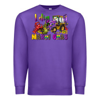 Purple i dig mardi gras Premium Sweatshirt - CowGirlArtShop