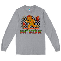 Heather Grey gingerbread cant catch me Long Sleeve Tee - MaliasSmallBusiness