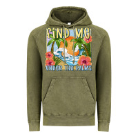Vintage Olive find me under the palms Vintage Hoodie - MaliasSmallBusiness