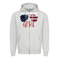 Dove Grey All American Girl Zipper Hoodie - Bettercallsaul