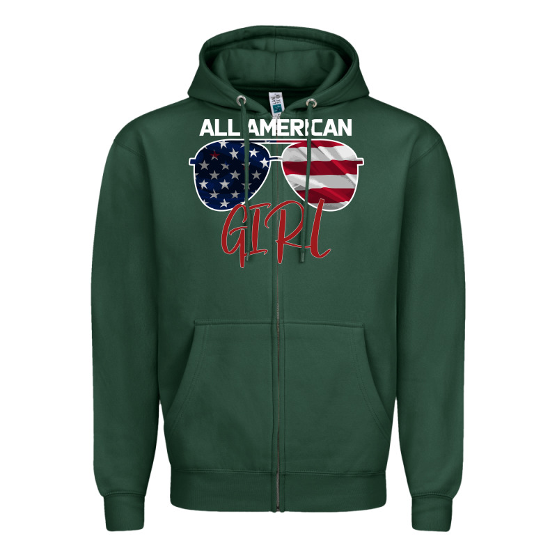 All American Girl Zipper Hoodie by Bettercallsaul | Teevron