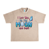 French Oak i love you to the moon and back Urban Heavy Tee - MaliasSmallBusiness