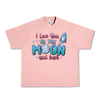 Salmon i love you to the moon and back Urban Heavy Tee - MaliasSmallBusiness
