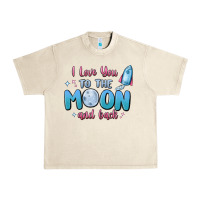 Sandshell i love you to the moon and back Urban Heavy Tee - MaliasSmallBusiness