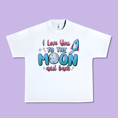 I Love You To The Moon And Back Urban Heavy Tee Designed By Maliassmallbusiness