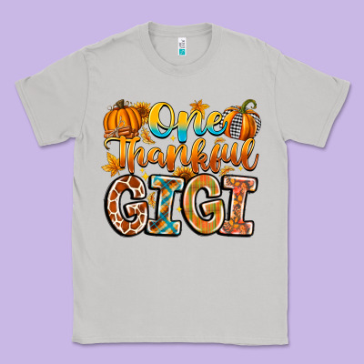 One Thankful Gigi Classic Tee Designed By Cowhidedigitalart