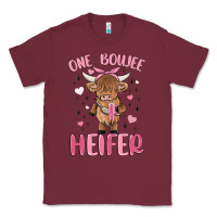 Burgundy one boujee heifer Classic Tee - MaliasSmallBusiness