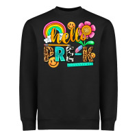 Black hello pre k Heavyweight Sweatshirt - NancyCooperArtShop