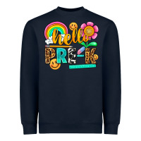 Navy hello pre k Heavyweight Sweatshirt - NancyCooperArtShop