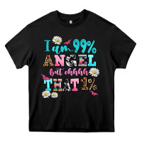 Black i am  99 angel but ohh that Heavy Core Tee - AdoDesignShop