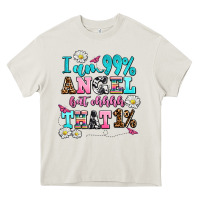 Cream i am  99 angel but ohh that Heavy Core Tee - AdoDesignShop