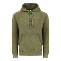 Vintage Olive leprechaun boy faceless Vintage Hoodie - MaliasSmallBusiness