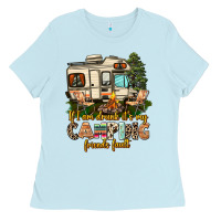 Baby Blue if i am drunk its my camping friends fault Ladies Tee - AdoDesignShop