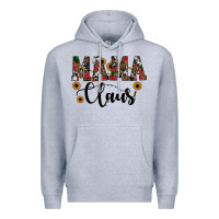 Heather Grey mama claus Premium Hoodie - JahusDesignShop