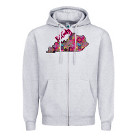 Heather Grey Pink Kentucky Zipper Hoodie - Bettercallsaul