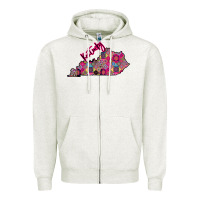 Oatmeal Heather Pink Kentucky Zipper Hoodie - Bettercallsaul