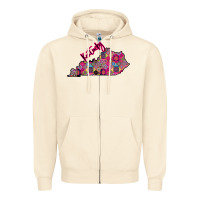 Pink Kentucky Zipper Hoodie | Teevron
