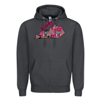 Smoke Pink Kentucky Zipper Hoodie - Bettercallsaul