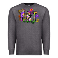 Charcoal Heather fat tuesday Premium Sweatshirt - CowGirlArtShop